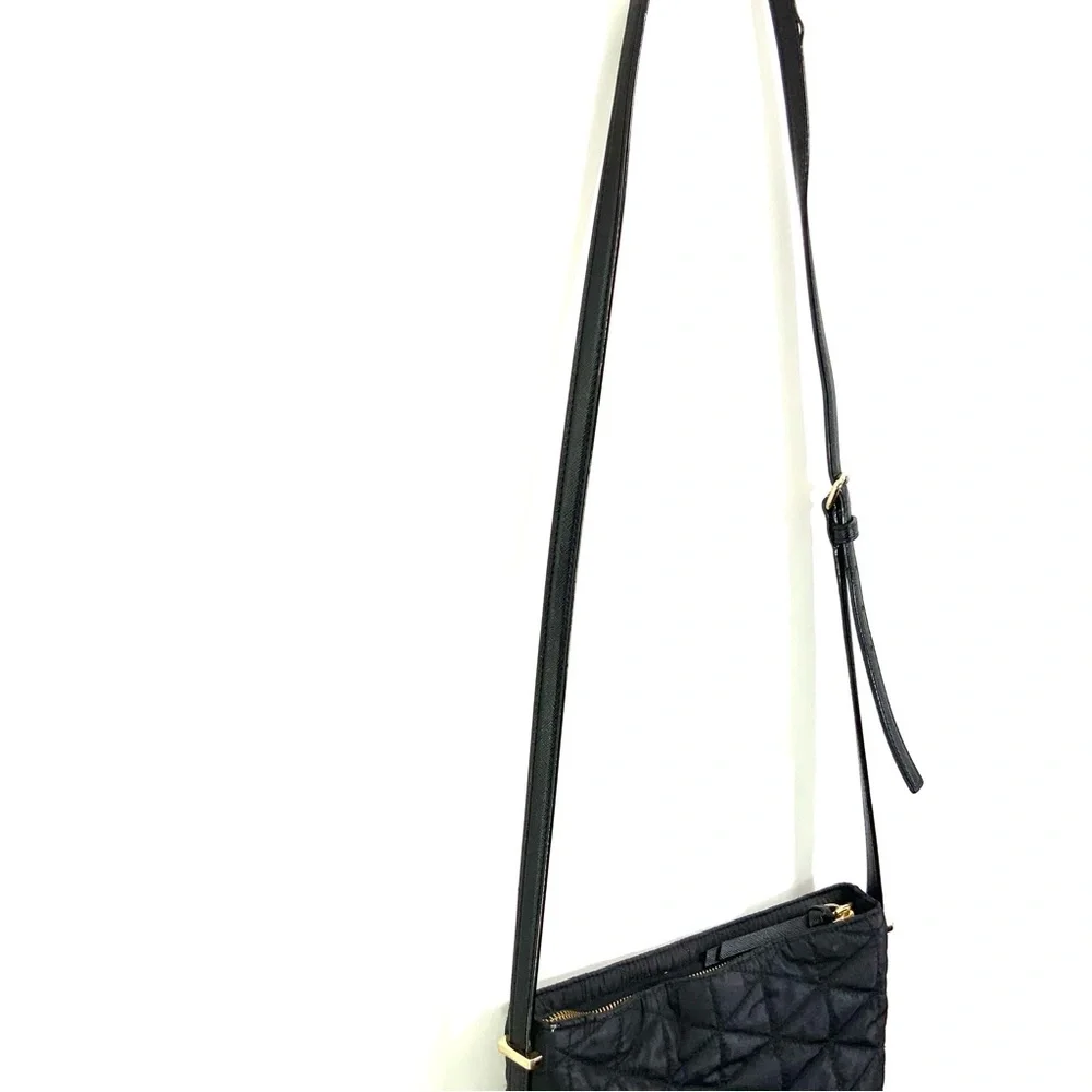 KATE SPADE Black Wilson Road Quilted Dessi Bag Crossbody Handbag Purse - Picture 8 of 15